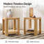 Table d'appoint d'angle arrondie moderne Alonso de 51 cm (20 po) de largeur avec tablette ouverte et rangement