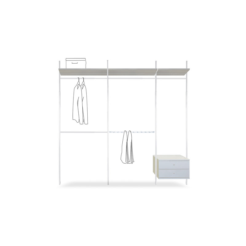 Aura 225cm - 285cm Closet System