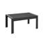 Table basse 43 po en aluminium noir mat toutes saisons