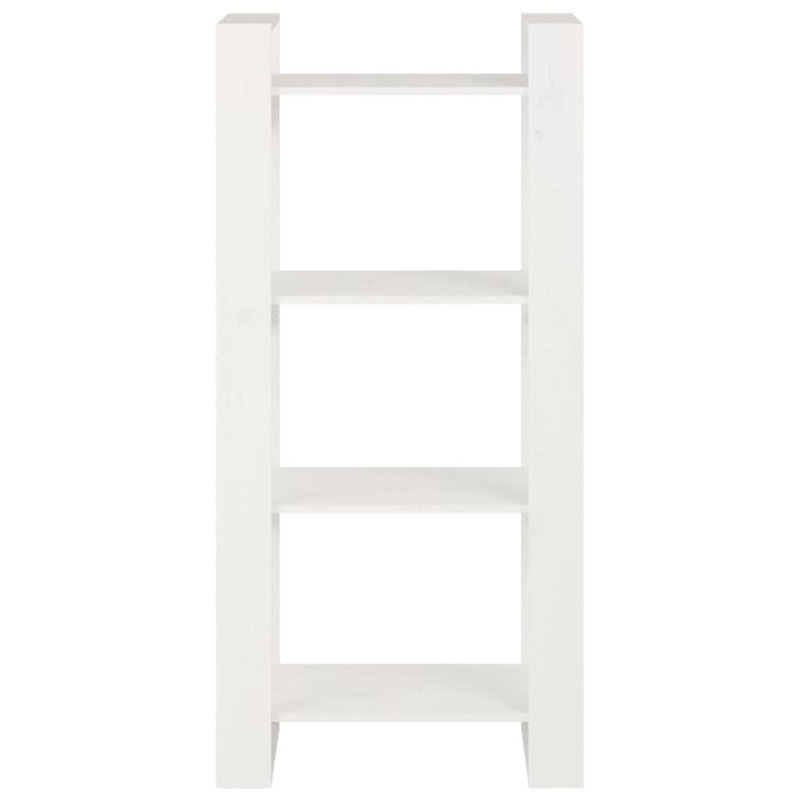Gelissa 125cm H Solid Wood Etagere Bookcase, White, 125Cm H x 60Cm W