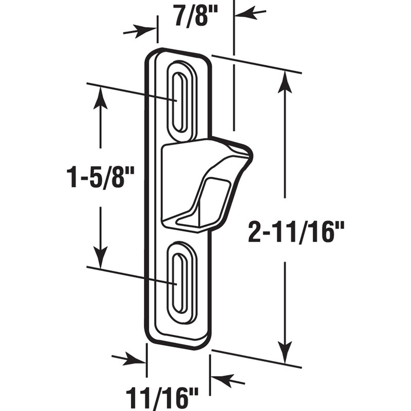 Porte en métal coulé moulé sous pression chromé (paquet simple)