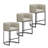 Pu Leather Counter Stool Barrel Counter Height Stools Set of 3-1271558398