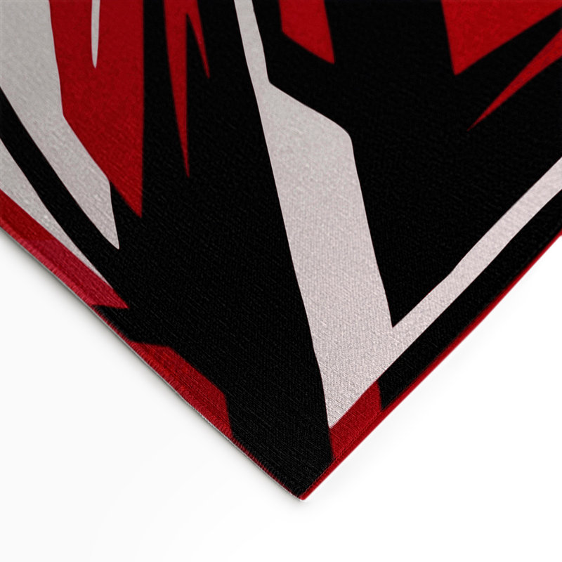 Tapis intérieur et extérieur Bloodstone Mirage, Rectangle 4' x 6'