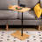 Chakina C-Shaped End Table with Slots