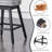 Velvet Upholstered 360° Swivel 30.7'' Height Bar Stool with Back, Nailhead Trim and Sturdy Solid Wood Legs, Comfortable Chair for Kitchen, Dining, Restaurant (Set of 2)-366814807