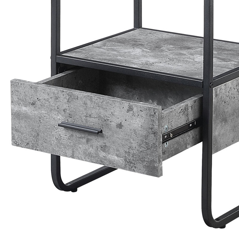 1 pilier latéral gris et noir