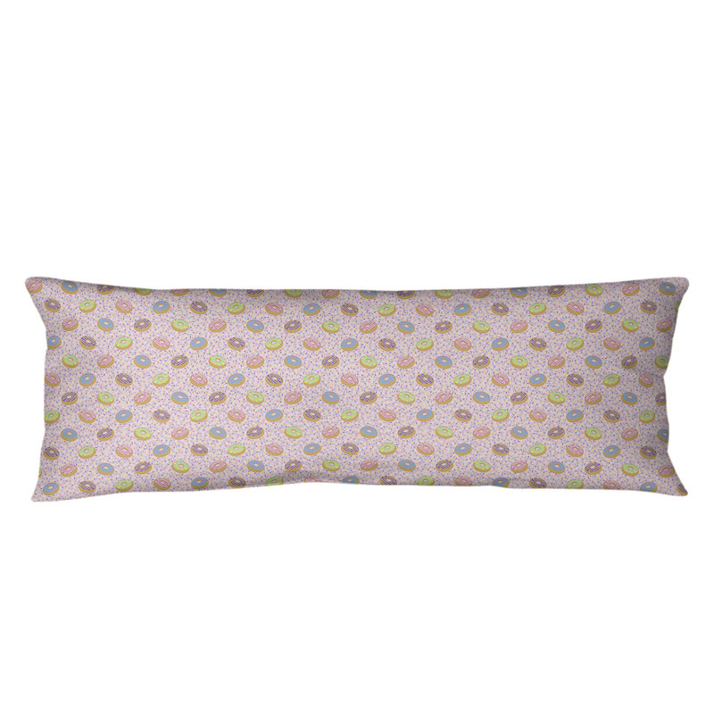 Coussin lombaire, Pas de bourre, Rose / Mauve, Microfibre