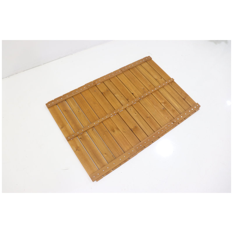 Assemblage de la plaque de base de remplacement pour grand chenil en bois massif - jaune et gris