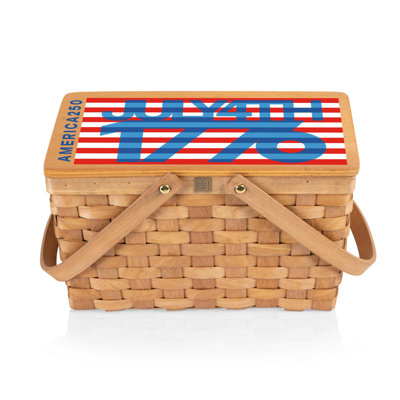 Panier de pique-nique personnel America250 Poppy
