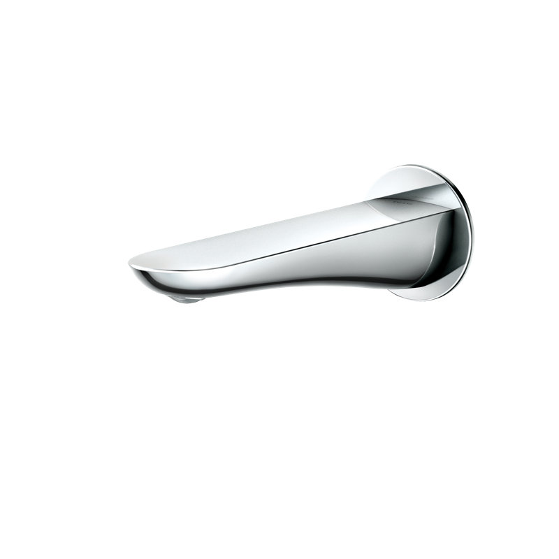 Bec de baignoire mural TOTO® Modern R, nickel brossé