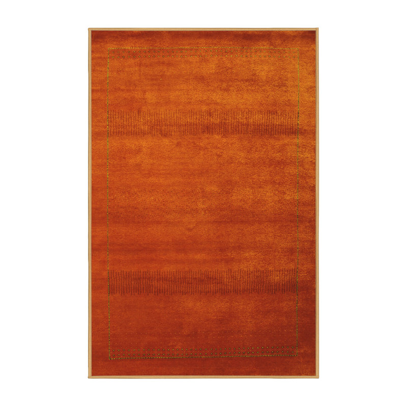 Tapis contemporains jaunes lavables à la machine 598, Rectangle 2 pi x 3 pi