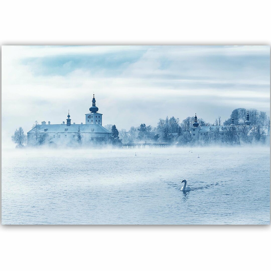 Leinwandbild Misty Lake 4