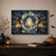 «Glowing Ghost In Candlelit» avec art mural sur toile flottant Halloween-1183185899