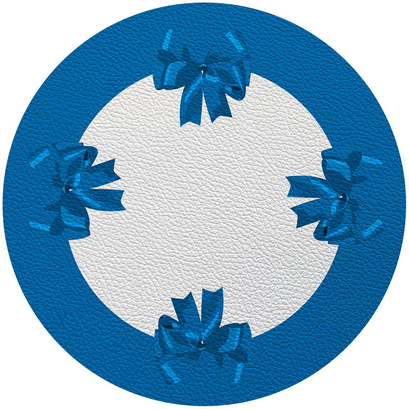 Bows 16" Vinyl Placemat, Blue