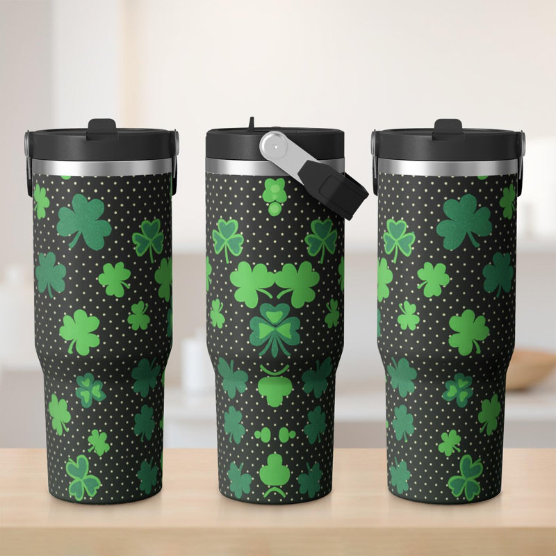 Gobelet 30 oz avec couvercle et poignée Gobelets isothermes en acier inoxydable Bouteille d'eau mignonne avec clapet