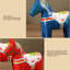 Ensemble de 2 figurines de cheval suédois en bois peintes à la main pour fournitures de mariage rouge