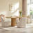 Fully Upholstered Dining Chair with Casters-118219182