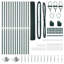 Vidaxl Fence With Posts -Coated Steel-116797911-116797901