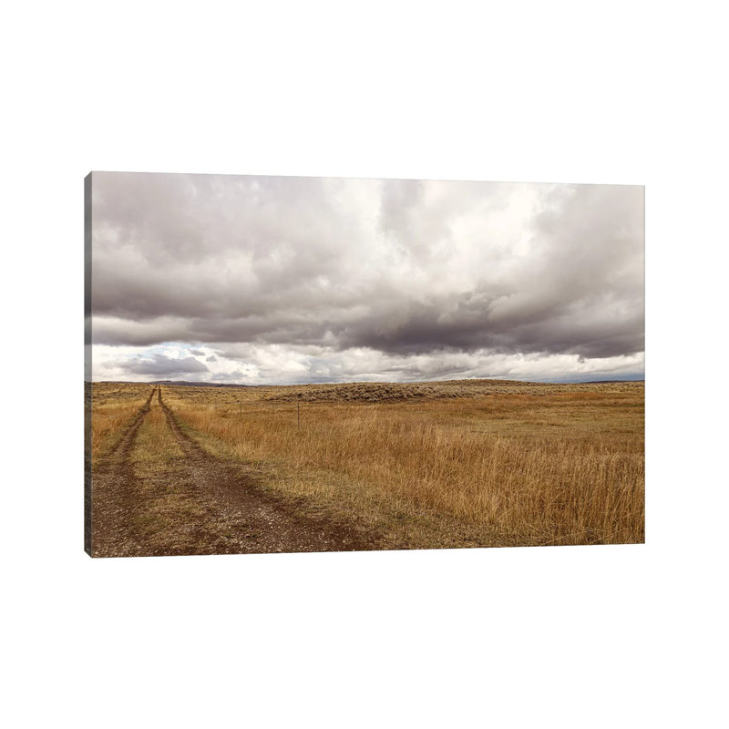 Storm Clouds Over Montana Prairie, Wrapped Canvas, 8" H x 12" W x 0.75" D, No Mat