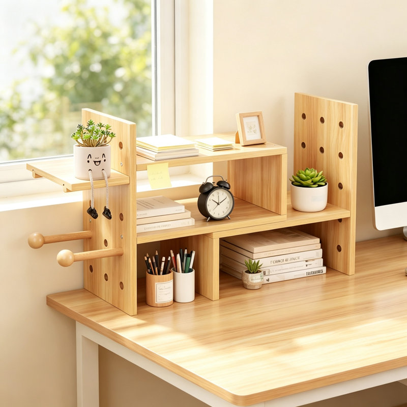 Wood Desk Organiser