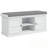 Shoe Bench with Cushion and Adjustable Shelf