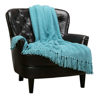Textured Knitted Throw