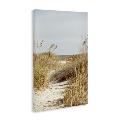 "Sandy Path with Reeds", art mural sur toile par Susan Bryant