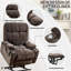 Fauteuil de massage chauffant en similicuir