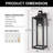 (Bulbs Included) Dusk to Dawn Outdoor Latern Wall Light Lamp Sconces Waterproof for For Porch Doorway-932517295