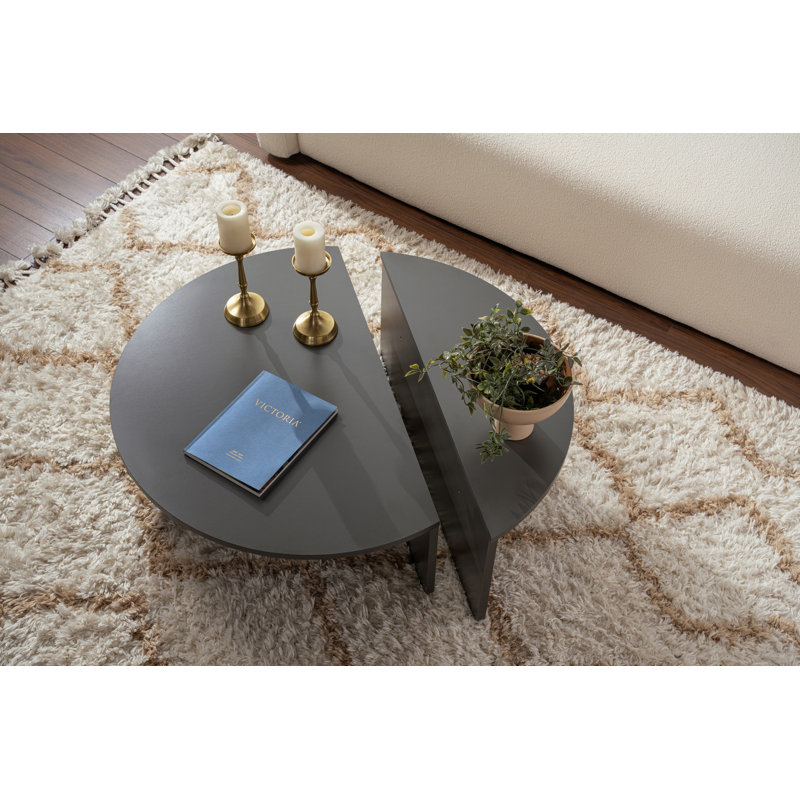 Modern Coffee Table, 100% Melamine Coated Particle Board, Design for Living Room, Durable & Stylish, For Contemporary Home Décor