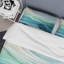Ensemble de housse de couette géométrique Gree And White Sway Wave Serenity III-101242894