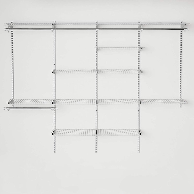 Rubbermaid White 26-Inch Lightweight Stacking Shelving Kit