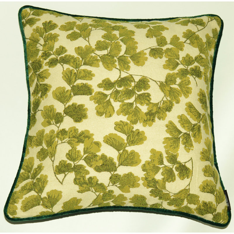 Choe Floral Green Square Floor Pillow Cover