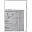 Commode grise à 5 tiroirs avec construction en queue d'aronde française durable et grand rangement, parfaite pour les maisons modernes et traditionnelles.-1082896410