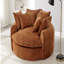 Canapé-lit rond rembourré avec 8 coussins décoratifs-22025608
