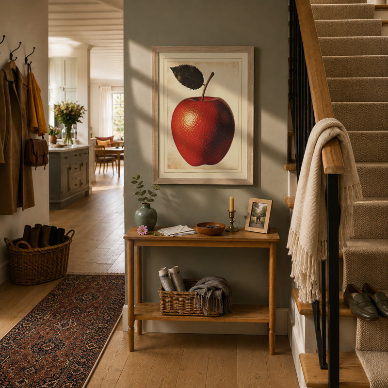 Apple Study Botanical - Print, A1 - 84.1 x 59.4 cm, Oak
