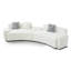 Canapé modulaire incurvé moderne avec coussins décoratifs damassés Modern-124954227