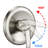5-Inch Abs Shower Head With Drill- Stainless Steel Slide Bar And 7-Setting Dual Heads Sliding Rod In Luxury Style-120920796