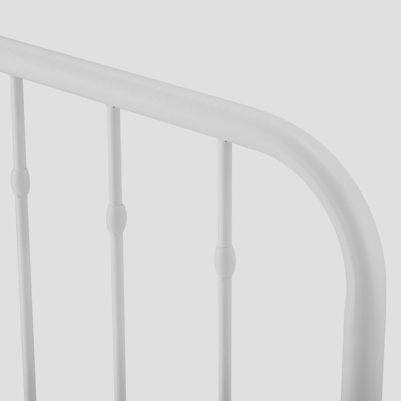 Lennon Metal Headboard, White, Full