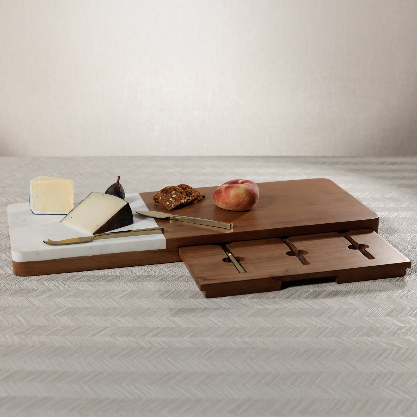 Marble and Mango Wood Cheese Board