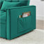 54,33 po Canapé-lit pliable polyvalent en 3 longueurs, canapé-lit moderne, canapé-lit en velours, dossier réglable (vert)-121059601