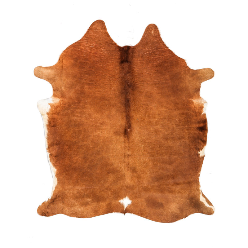 Myrtletown Novelty 2 cm x 1.75 cm Animal Print Cowhide Flatweave Area Rug