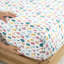Ensemble de draps en flanelle de coton 4 pièces pour grand lit, conception à motif d'arbres des fêtes blanc, drap-housse entièrement élastiqué, lavable à la machine, toutes les draps sont lavés pour un entretien facile