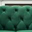 Fauteuil en velours 2 places de 65 po avec accoudoirs roulés, tête de clou et finition douce, idéal pour un espace de vie principal Canapé moderne avec accoudoirs roulés, capacité de 450