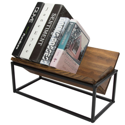 Tabletop Wood File Organizer Bookcase