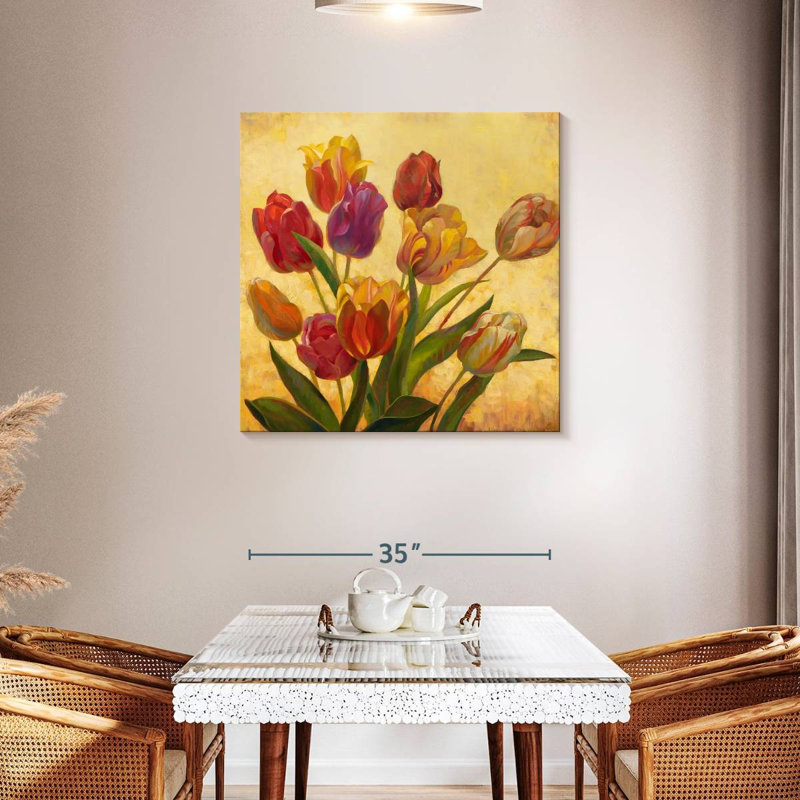 Bouquet de tulipes romantiques Harnek, H 36 po x l 36 po