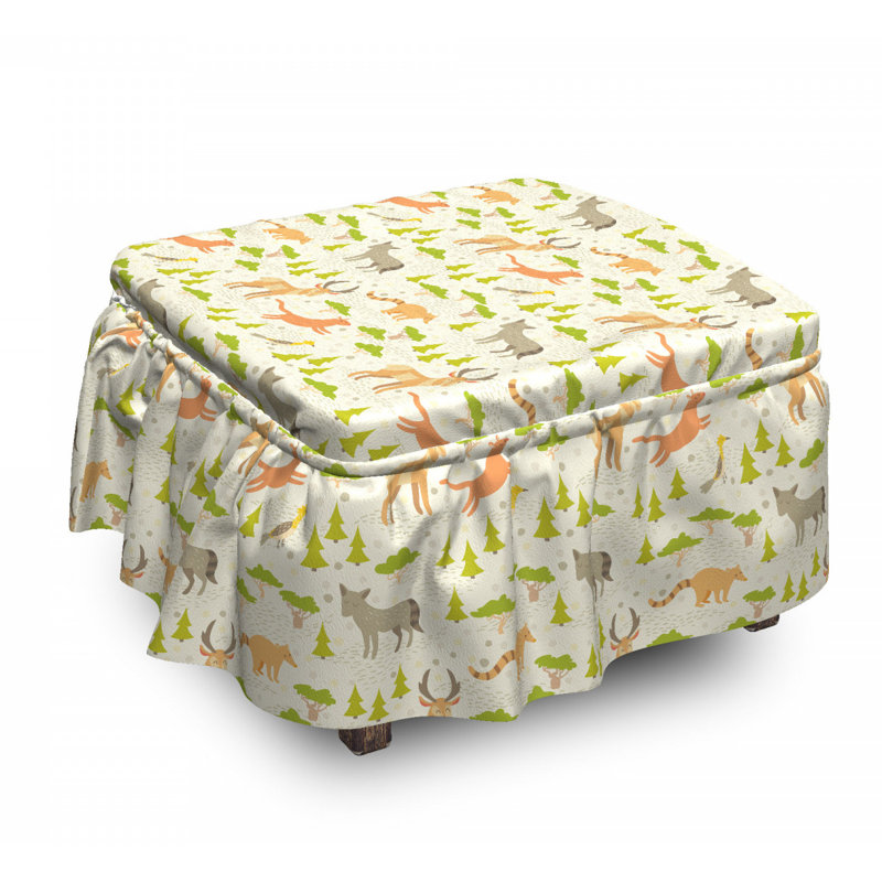 Housse pour repose-pieds forest animaux pour enfants