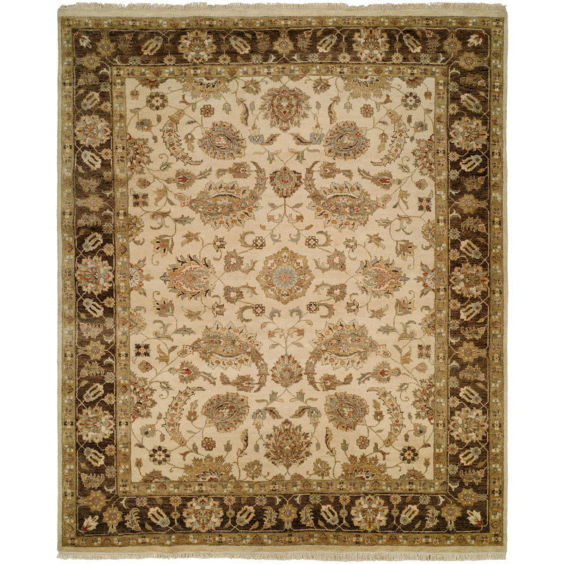 Wool Oriental Area Rug, Rectangle 4' x 6'