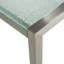 Lothen Rectangular Glass Steel Outdoor Dining Table - 180 cm W 90 cm D