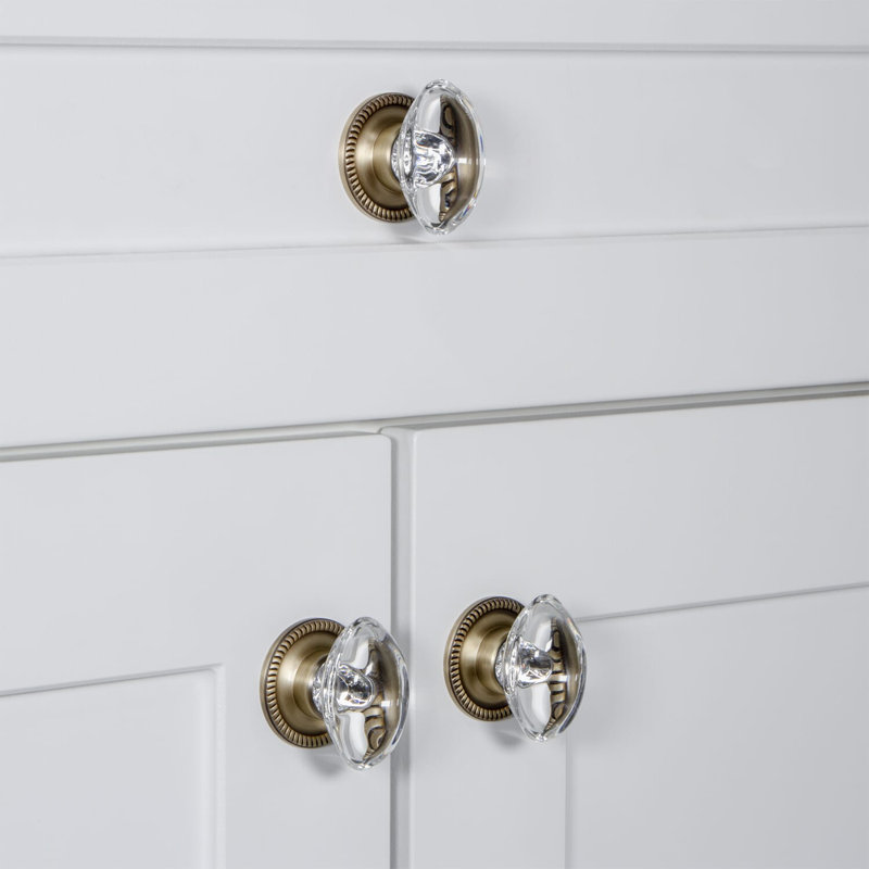 Provence Cabinet Knob, Vintage Brass